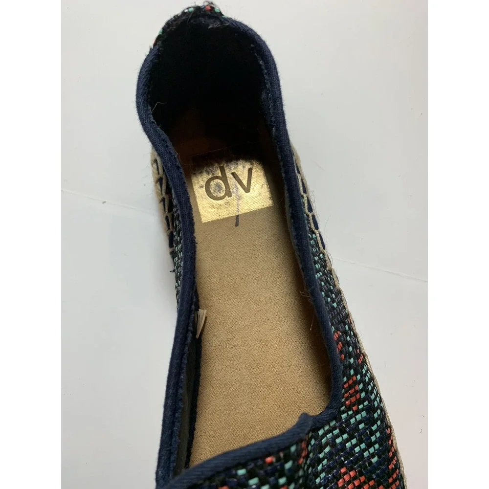 Dolce Vita Womens Blue Aztec Espadrilles Size 6.5